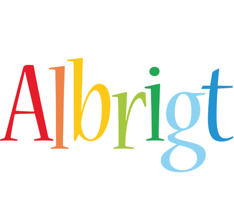 Albrigt birthday logo