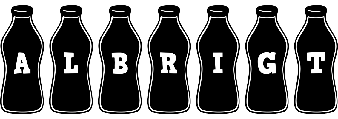 Albrigt bottle logo