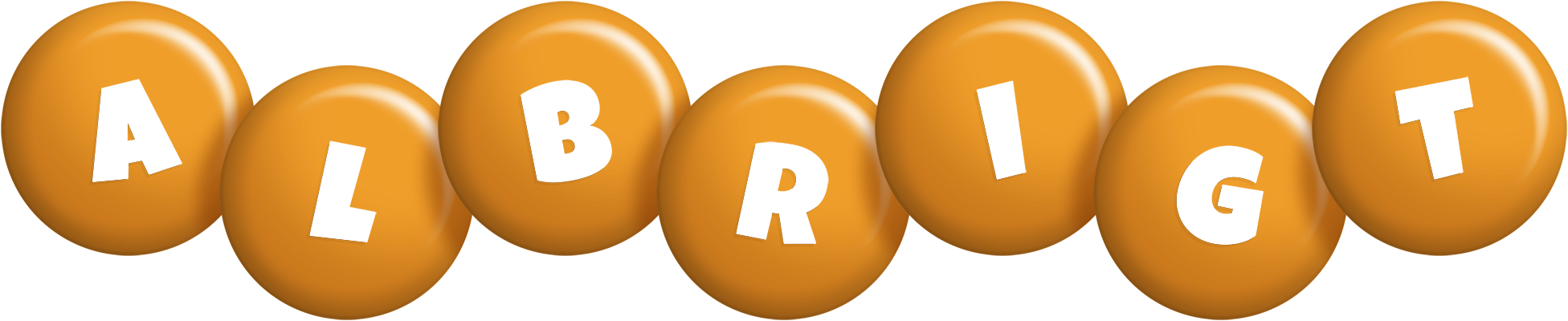 Albrigt candy-orange logo