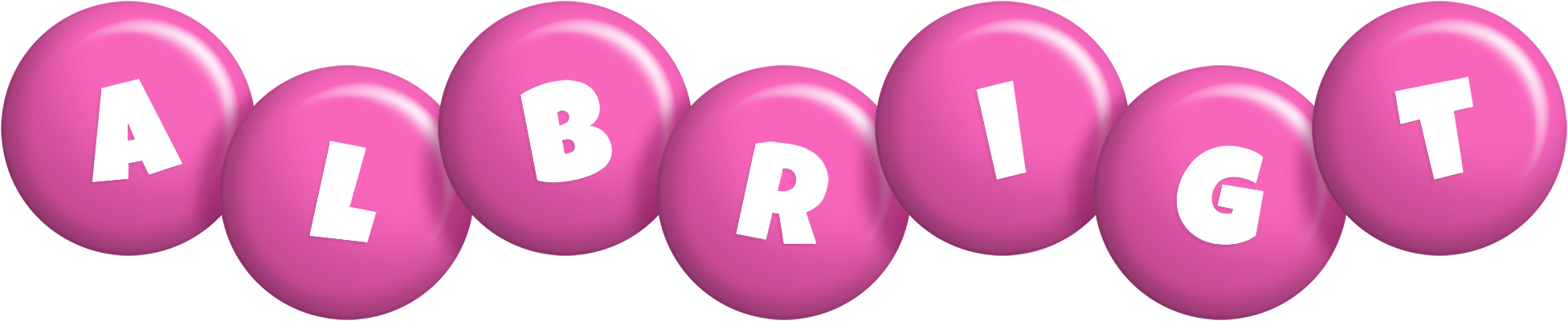 Albrigt candy-pink logo