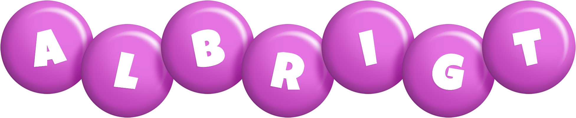 Albrigt candy-purple logo