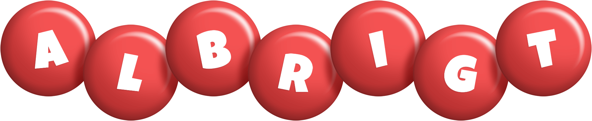 Albrigt candy-red logo