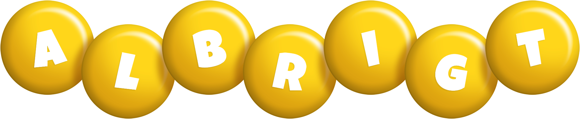 Albrigt candy-yellow logo