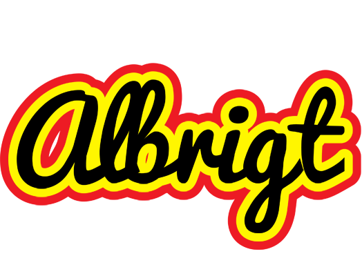 Albrigt flaming logo