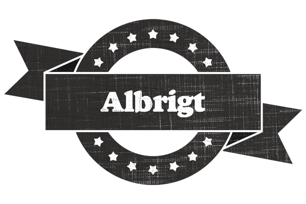 Albrigt grunge logo