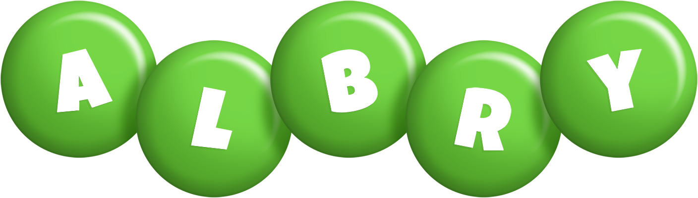 Albry candy-green logo