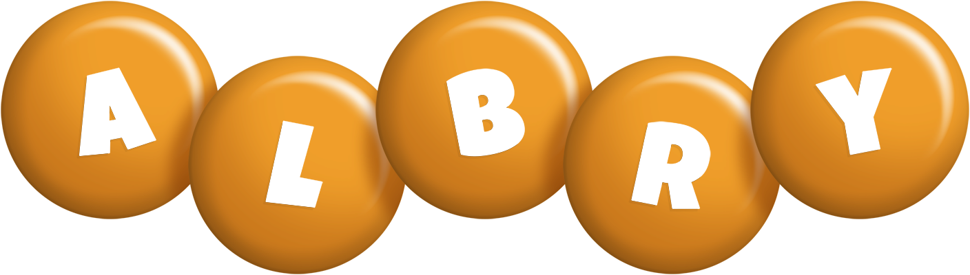 Albry candy-orange logo