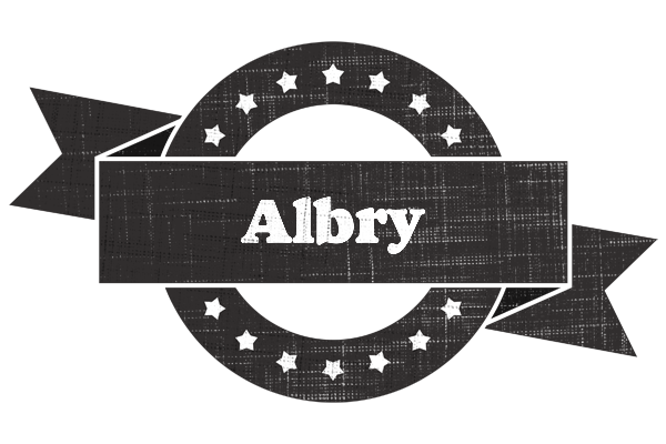 Albry grunge logo