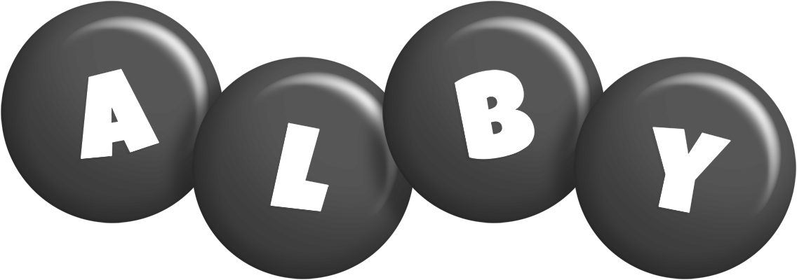 Alby candy-black logo