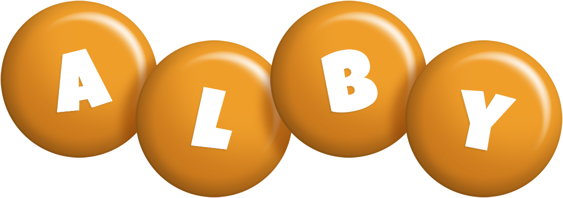 Alby candy-orange logo