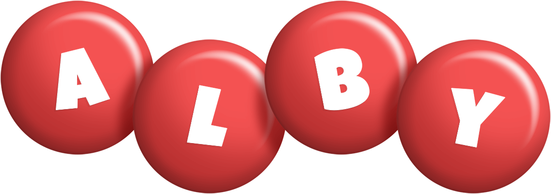 Alby candy-red logo