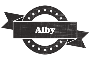 Alby grunge logo