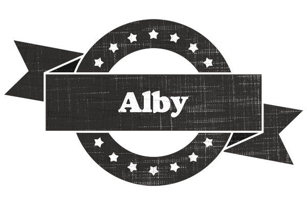 Alby grunge logo