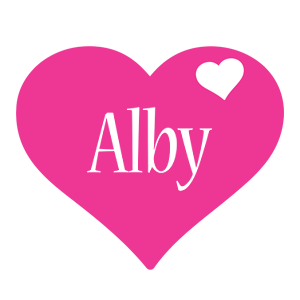 Alby love-heart logo