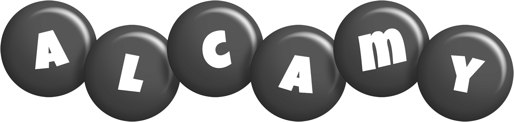 Alcamy candy-black logo