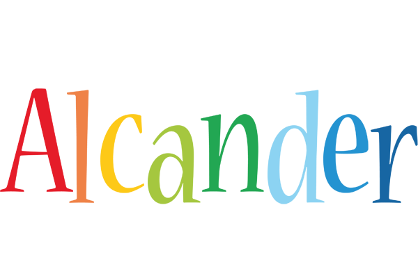 Alcander birthday logo