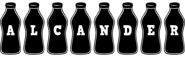 Alcander bottle logo