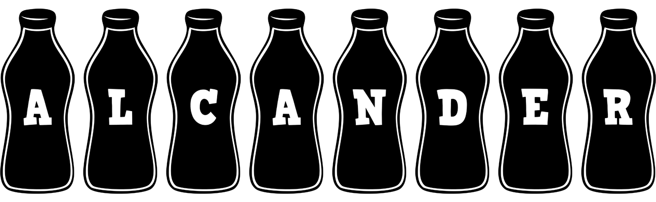 Alcander bottle logo
