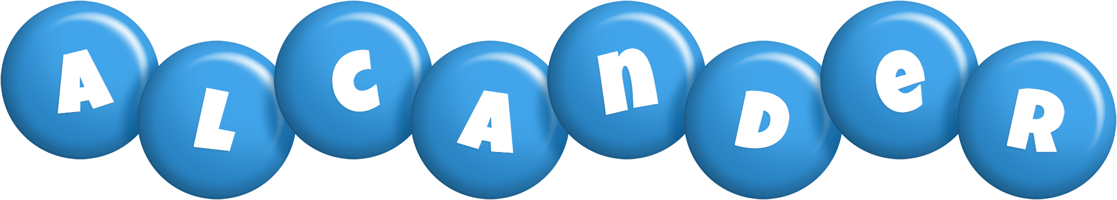 Alcander candy-blue logo