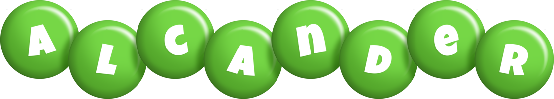 Alcander candy-green logo