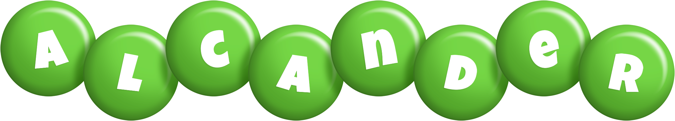 Alcander candy-green logo