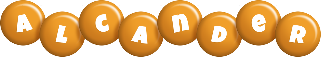 Alcander candy-orange logo