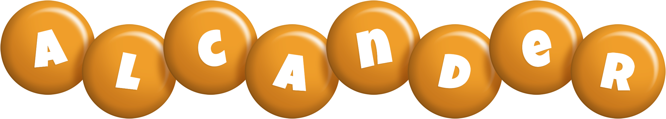 Alcander candy-orange logo