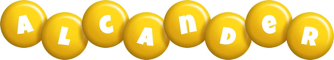 Alcander candy-yellow logo