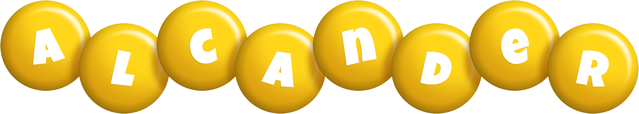 Alcander candy-yellow logo
