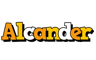 Alcander cartoon logo