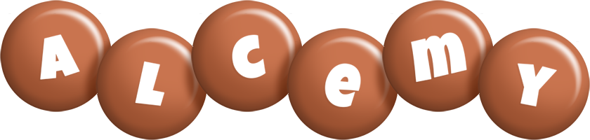 Alcemy candy-brown logo