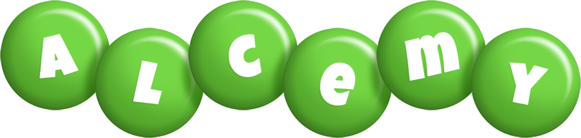 Alcemy candy-green logo