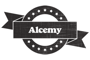 Alcemy grunge logo