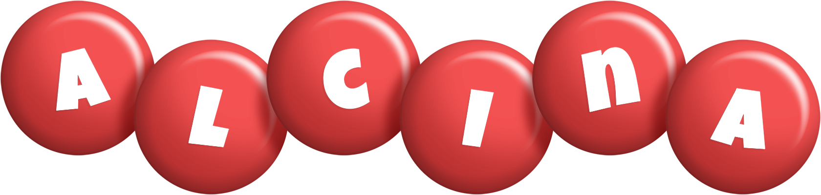 Alcina candy-red logo