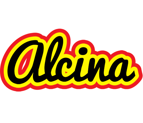Alcina flaming logo
