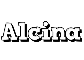 Alcina snowing logo