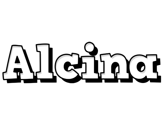 Alcina snowing logo