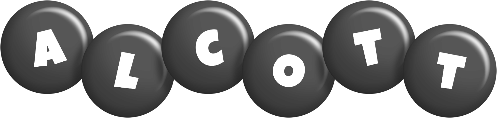 Alcott candy-black logo