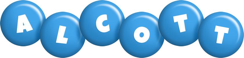 Alcott candy-blue logo