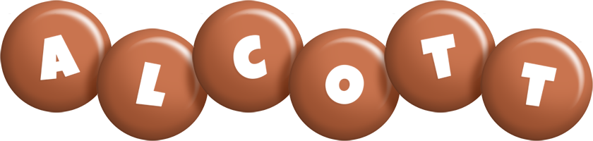 Alcott candy-brown logo