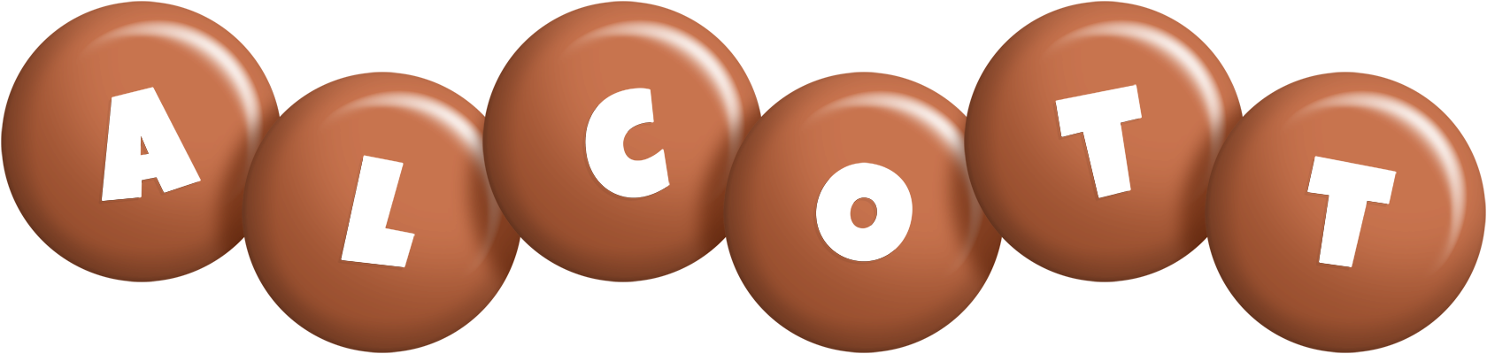 Alcott candy-brown logo