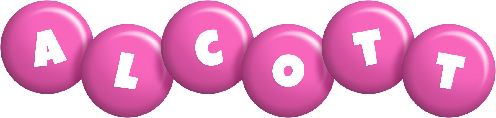 Alcott candy-pink logo