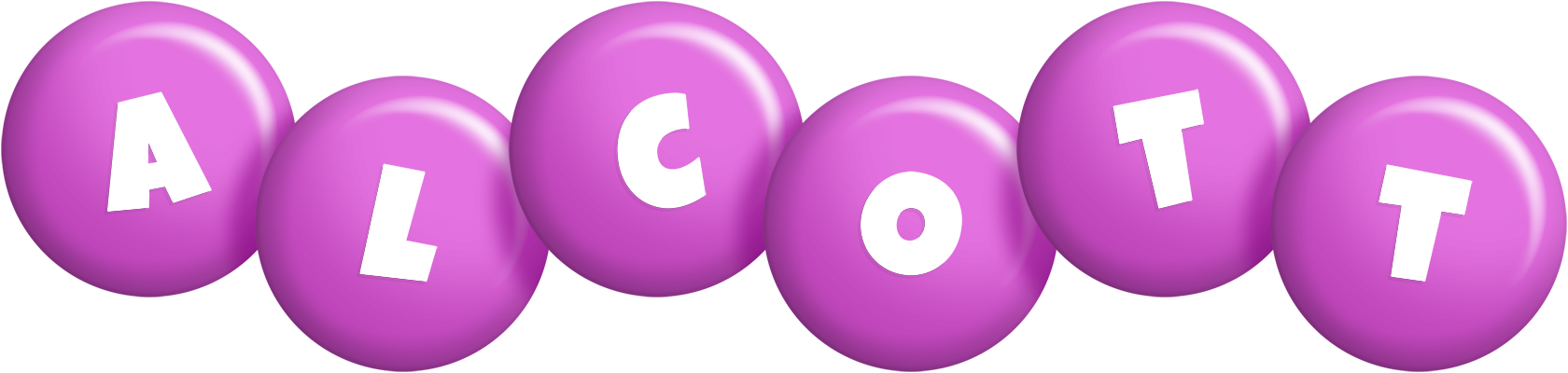 Alcott candy-purple logo