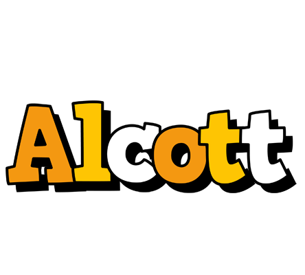 Alcott cartoon logo