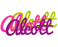 Alcott flowers logo