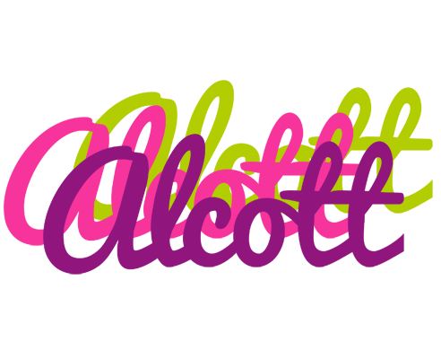 Alcott flowers logo