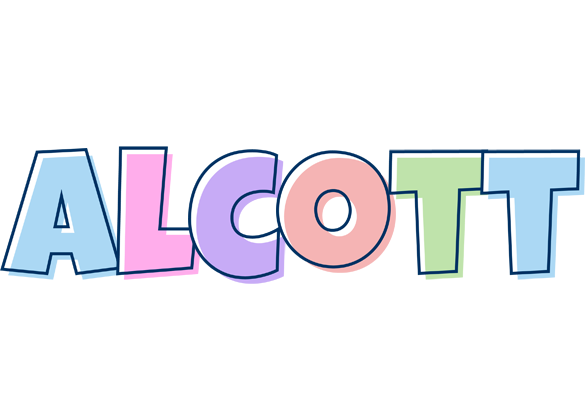 Alcott pastel logo