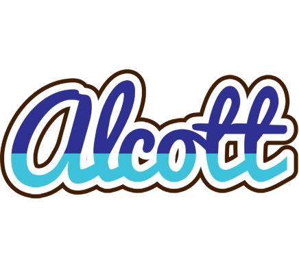 Alcott raining logo