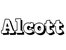 Alcott snowing logo