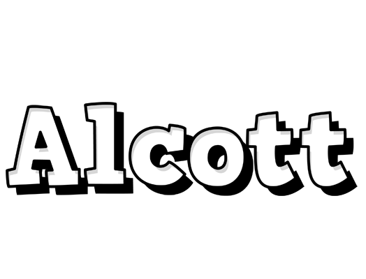 Alcott snowing logo